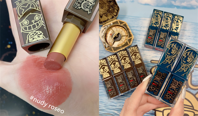 本次联名无色限唇膏不但拥有航海王铁粉会疯掉的包装，还有不同质地和不同风格的色选，让人好想包色！（图／邱映慈摄影）