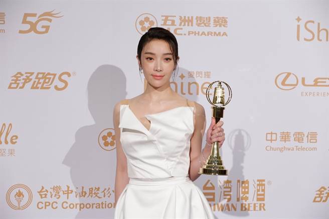 蔡淑臻获得戏剧节目女配角奖。（图／廖映翔摄）