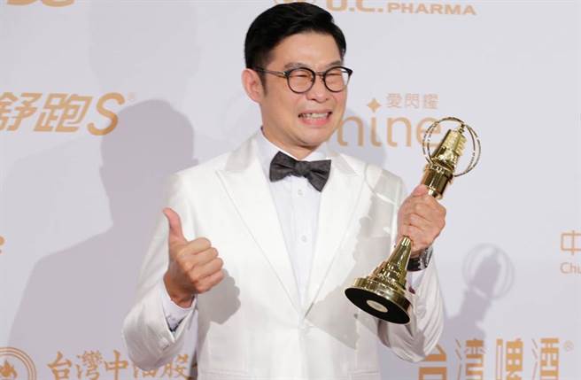 马力欧夺「戏剧节目男配角奖」。（图／廖映翔摄）