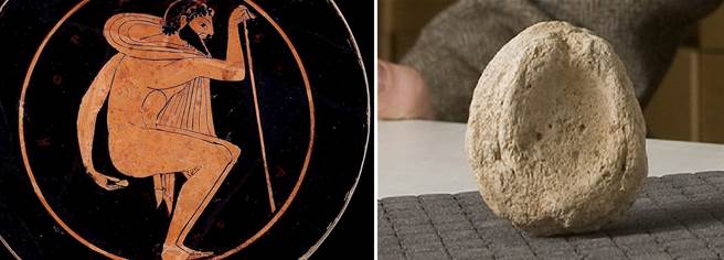 古希腊人用这种圆型的粗陶片来擦屁股，并且有陶罐画佐证。(图/wiki)