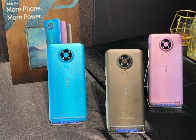 Nokia 3.4。（黄慧雯摄）
