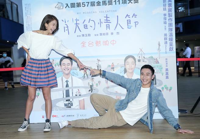 大霈（左）和刘冠廷两人表现亮眼，双双获得金马奖入围肯定。（卢祎祺摄）