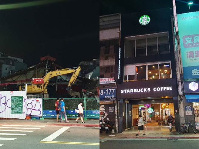 文林路上阳明戏院拆除改建、星巴克则在9月底歇业。(照片/游定刚 拍摄)