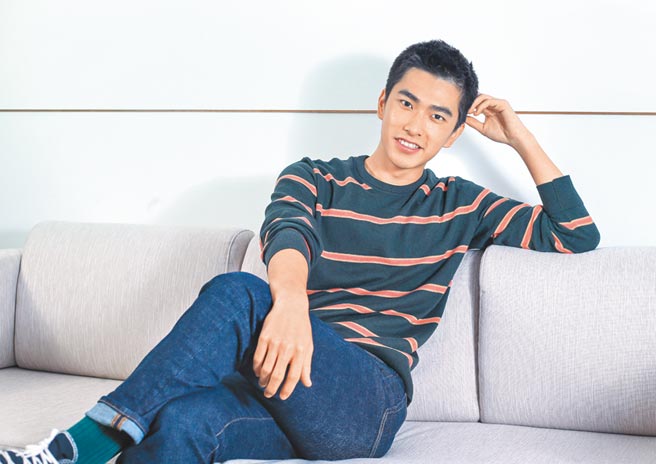 曾敬骅的演员之路刚起步，家人也十分支持。（粘耿豪摄）