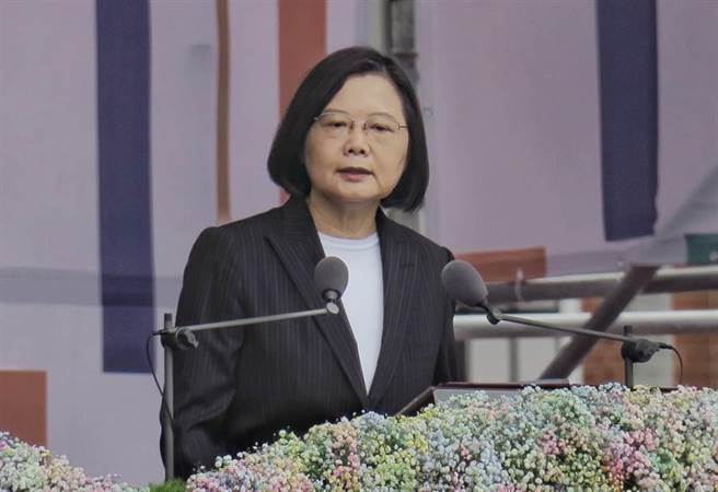 在109年国庆大会中，蔡英文总统呼吁朝野共同团结。（姚志平摄）
