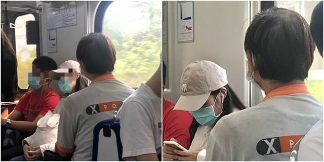 该名阿伯不断地使用「超出自然的姿势」碰触同车的女乘客，让她害怕不已。（图／翻摄自Dcard）