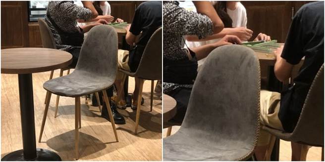 有民眾发现连锁品牌路易莎有人围成一圈，打麻将。(图／翻摄自Dcard）