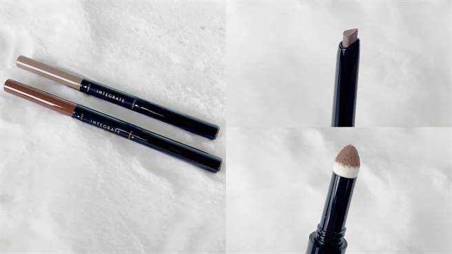 ｢绘型持色两用眉粉笔｣是眉笔、眉粉二合一的设计。（图／邱映慈摄影）
