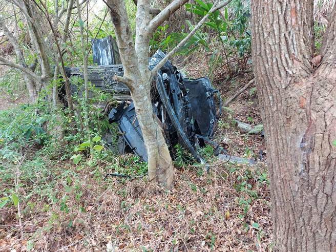 事故現場。（民眾提供／巫靜婷苗栗傳真）