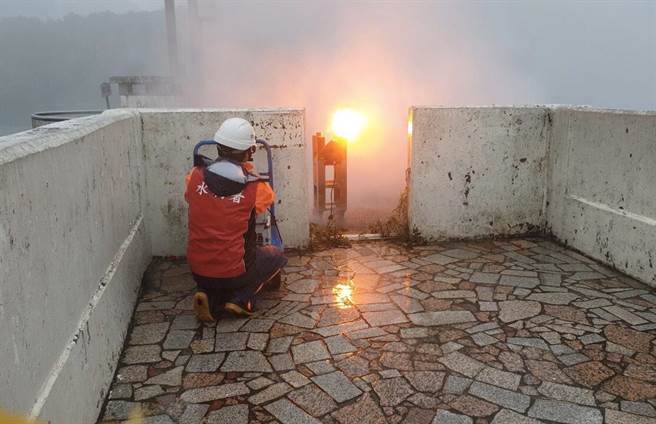 石门水库22日执行人工增雨作业。(北水局提供／吕筱蝉桃园传真)