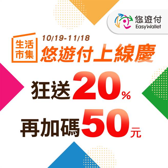 悠游付在生活市集上限，推出不少优惠活动。（悠游卡提供／黄慧雯台北传真）