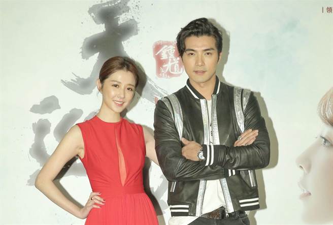 贺军翔、绍宇威出席台视、三立《天巡者》首映会。（卢祎祺摄）