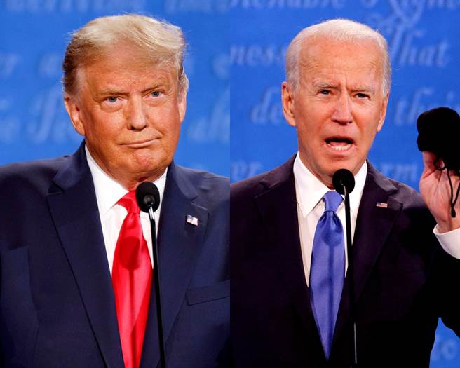 美国总统大选总统候选人终场辩论。（图／路透社）