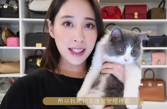 欧阳妮妮晒包包挨轰炫富，连爸爸欧阳龙都被骂进去，让她罕见回击酸民。(翻摄自欧阳妮妮YT频道)