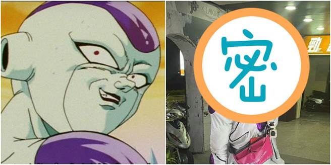 外送員化身「弗力札」，讓雞排店老闆第一眼看到時傻眼，將這一幕貼上網，引發網友熱議。（圖／合成圖，翻攝自大福雞排-勝利店）