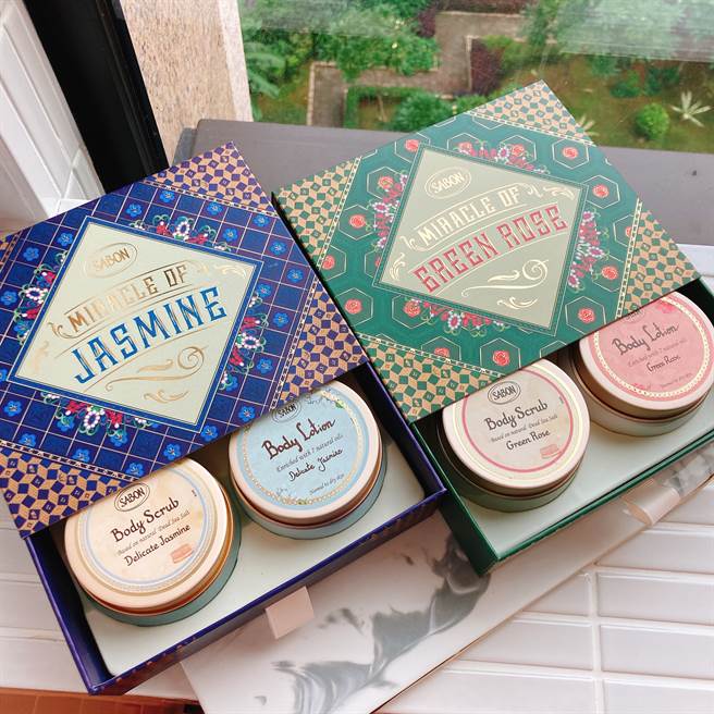 以色列绿玫瑰柔嫩美体组、茉莉花语柔嫩美体组，各NT1,680。（图／邱映慈摄影）
