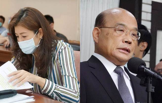 伊林娱乐副董事长陈婉若表示，国民党立委许淑华（左）符合模特儿标准，认为行政院长苏贞昌（右）让人感觉太过强势。（合成图／摘自许淑华脸书、中时资料照）