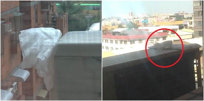 楼上邻居自行清枪后，却将残留「子孙」的卫生纸整团朝窗外丢，卡在邻居的室外机上。（图／翻摄自爆怨2公社）