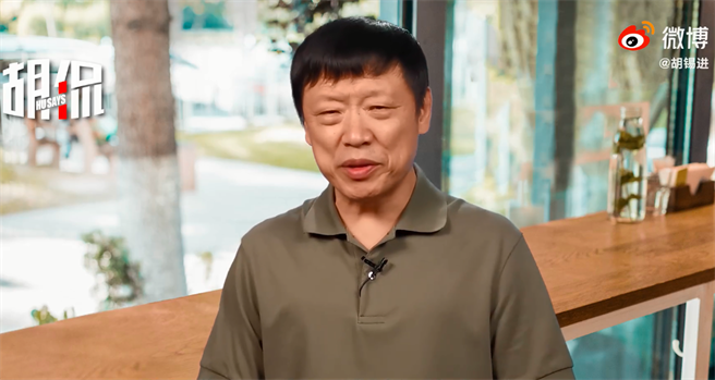 胡锡进认为不必期望美国大选结果对中国大陆有利，这种想法很没出息。（图／胡锡进微博）