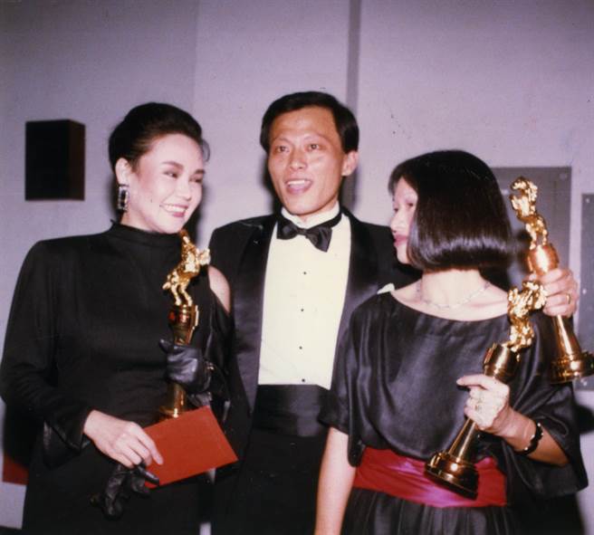 第22屆金馬獎，張毅、前妻蕭颯與楊惠姍於金馬獎頒獎典禮。（本報資料照片）