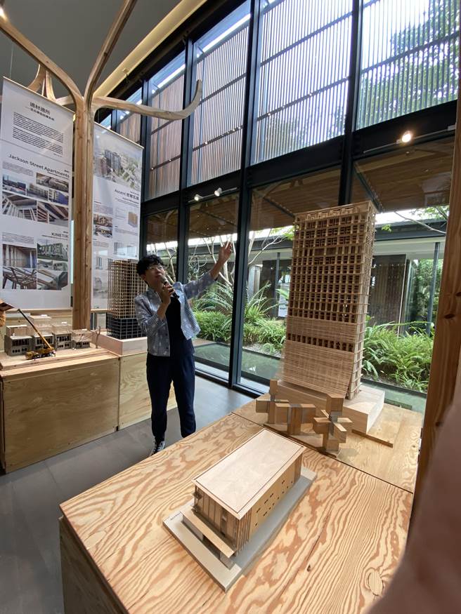在陆府植深馆登场的「Timberize TAIWAN 2020-2021 ＞50M都市木育」展，歷经一年多的时间，筹备策展。（卢金足摄）