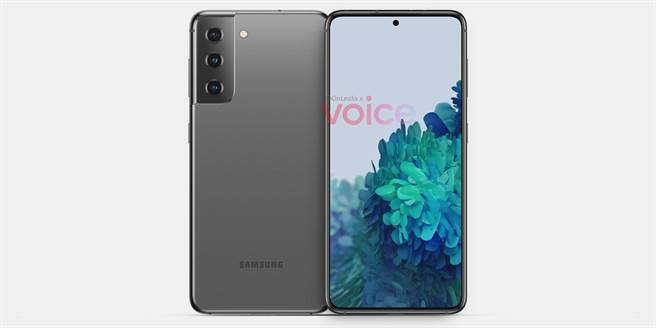 爆料达人 @OnLeaks 分享的Galaxy S21渲染图。（摘自voice）