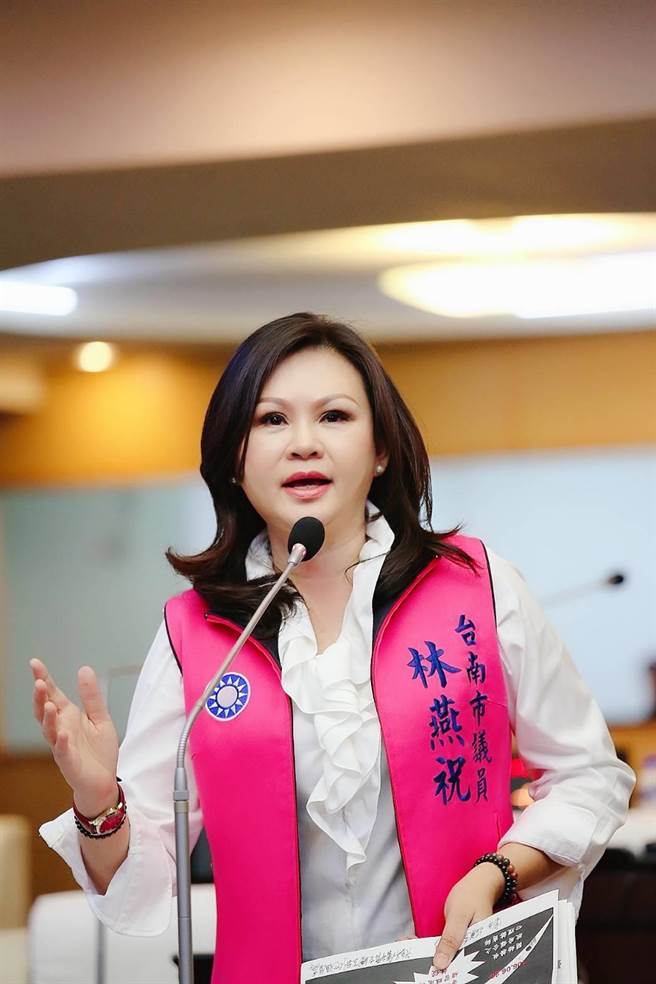 台南市议员林燕祝再爆女学生自小学、国中连遭性侵的案件。（国民党台南市议会党团提供／程炳璋台南传真）