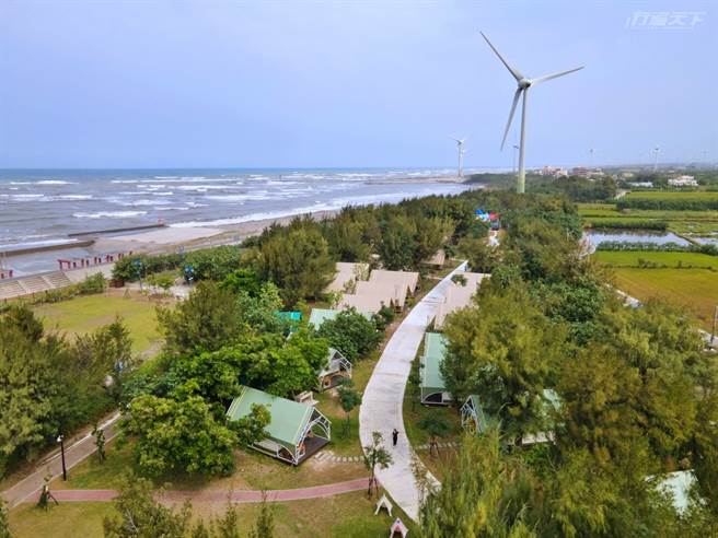 向海那漾濱海森林裡的風車大道營區。（圖/讀者拍攝提供）