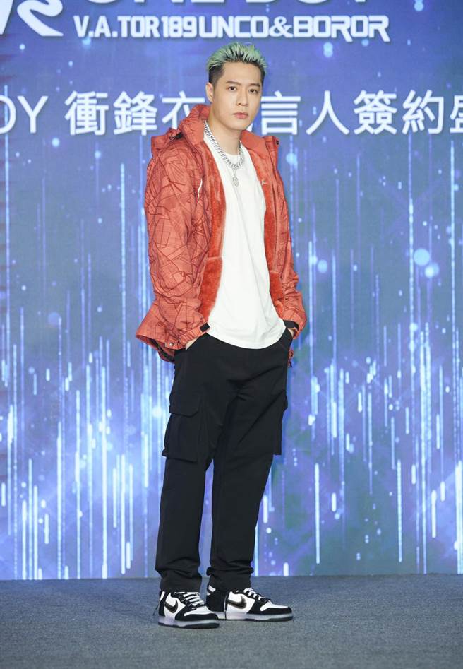 周汤豪今出席服饰代言记者会。（吴松翰摄）