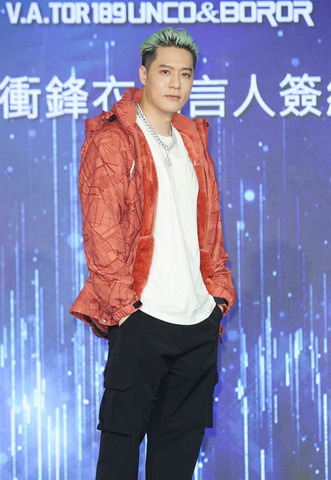 周汤豪今出席服饰代言记者会。（吴松翰摄）