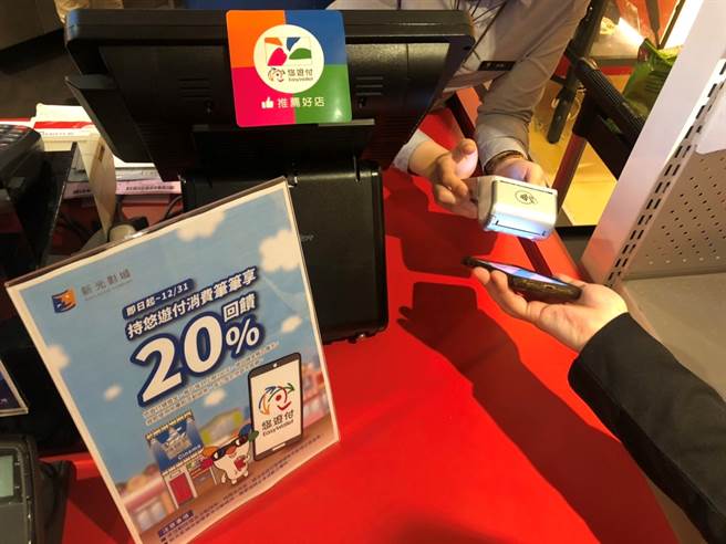 即日起至12月31日止，在新光影城使用悠遊付消費，筆筆皆享20%儲值金回饋。（悠遊卡提供／黃慧雯台北傳真）