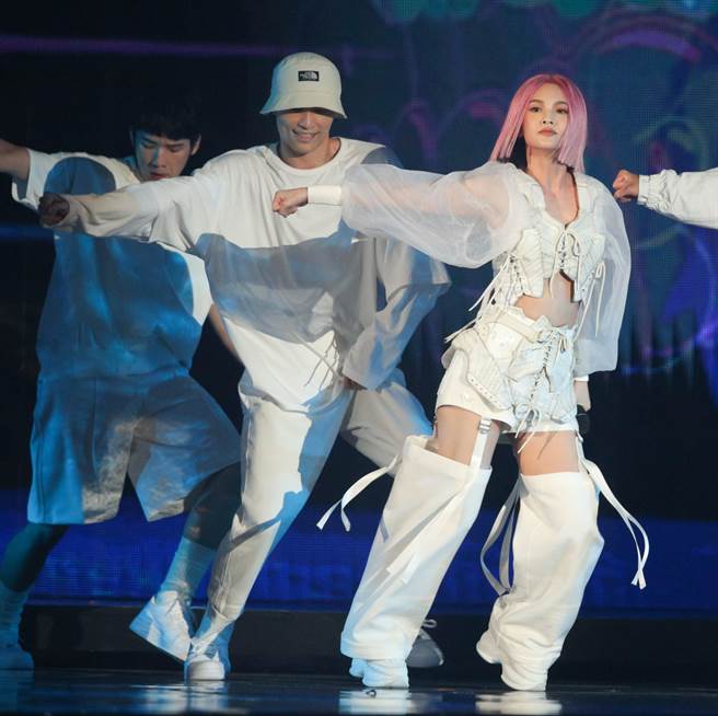 杨丞琳今晚在台北小巨蛋开唱。（吴松翰摄）