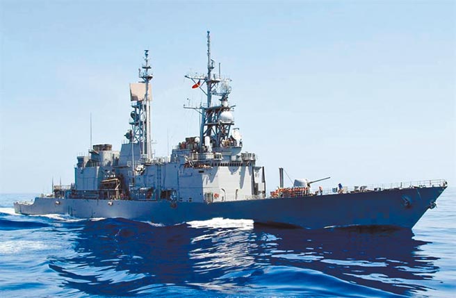 去年海军流出一支男女士官在纪德舰（图为同型船舰）上偷情的影片，偷拍的男上士判赔41万元，缓刑2年定谳。女主角下场最惨，因妨害家庭需赔偿90万元。（本报资料照片）