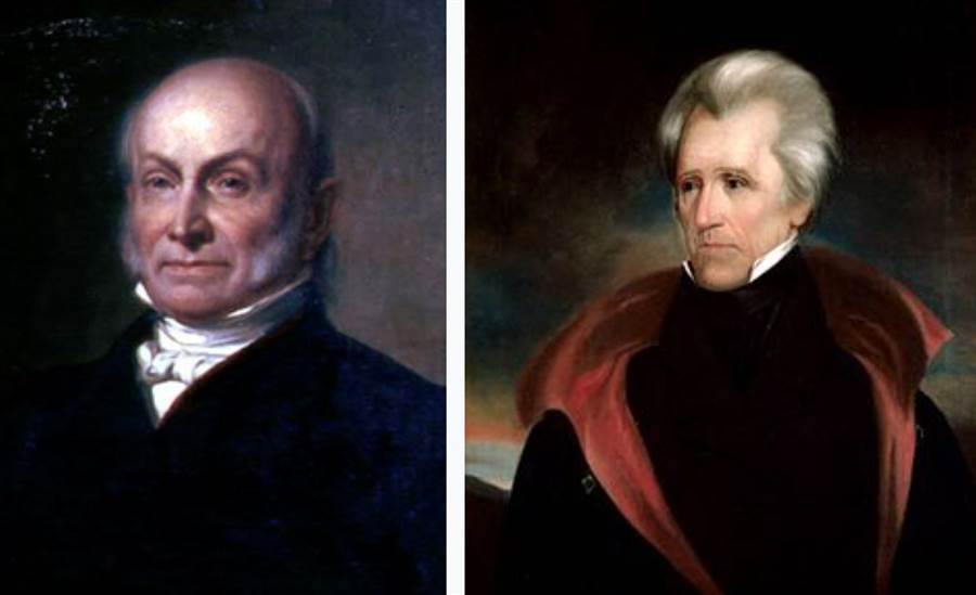 In the 1825 election, John Quincy Adams (left), although the electorate lost to Jackson (right), initiated a contingency election because neither of them was more than half the time.  The House of Representatives elected the president and Adams won the United States.  The sixth president.  However, Jackson defeated Adams in the election four years later and became the seventh president.  (Photo / Wiki)