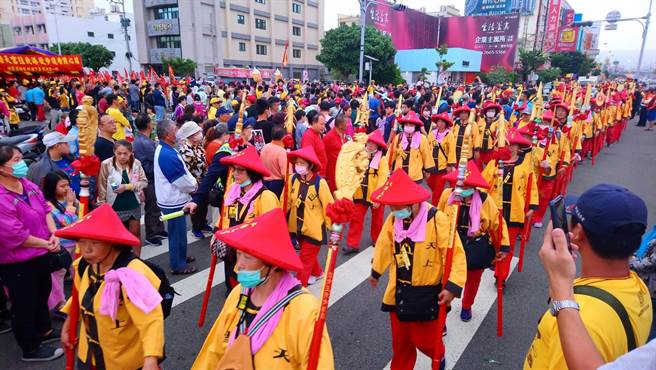 浩天宫妈祖歷经7天6夜长途跋涉，今日傍晚回銮安座。（陈淑娥摄）