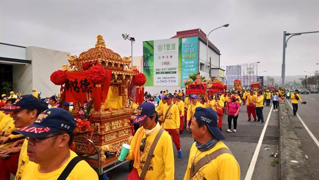 浩天宫妈祖歷经7天6夜长途跋涉，今日傍晚回銮安座。（陈淑娥摄）