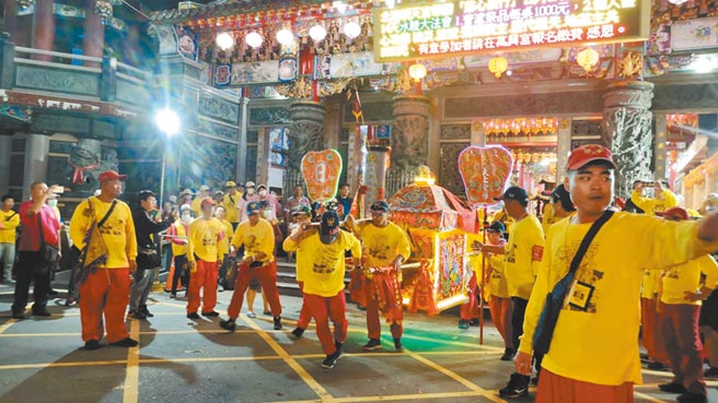 梧棲浩天宮媽祖南下展開7天6夜進香活動，將於7日回鑾安座。（民眾提供／陳淑娥台中傳真）