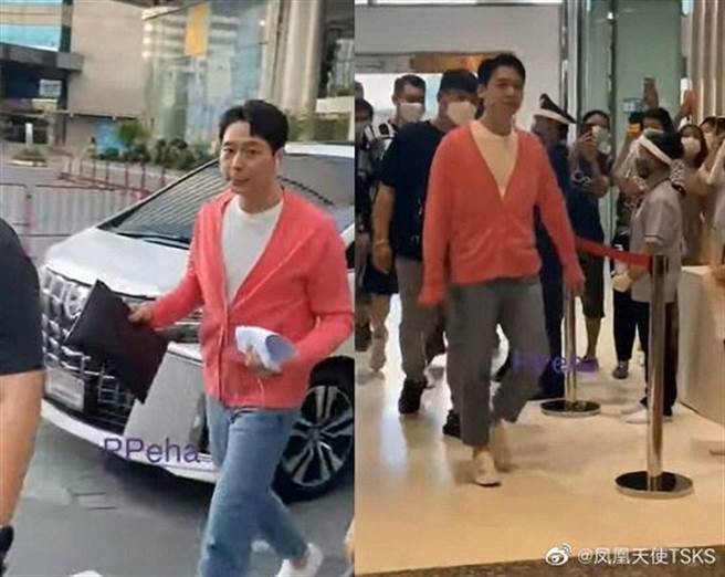 朴有天入境泰國卻沒戴口罩。(圖/翻攝自微博)