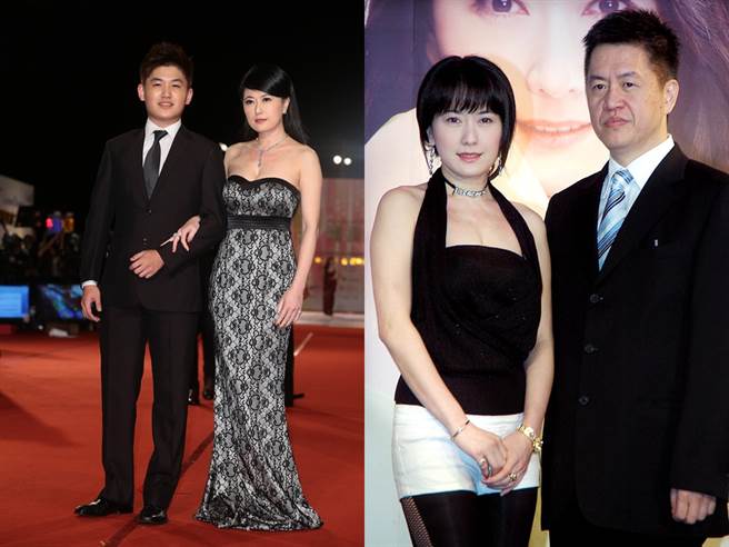 戈伟如与首任前夫林志隆育有一子（图左）。（图／中时资料照）