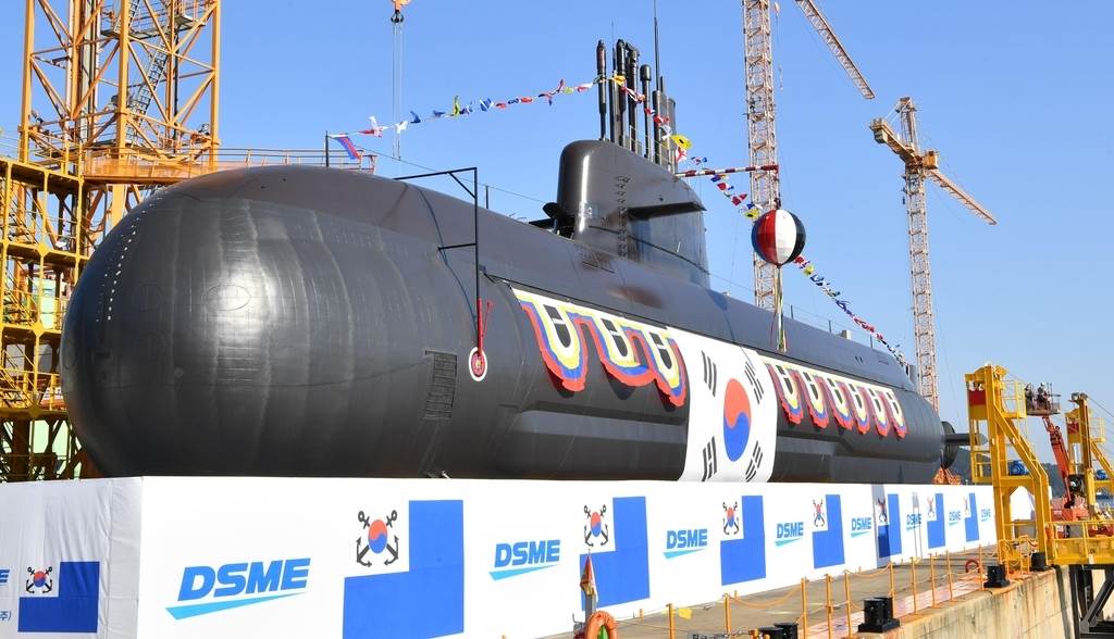 韓國最新潛艦安武號，它是安昌浩級潛艦的2號艦。(圖/韓國海軍)