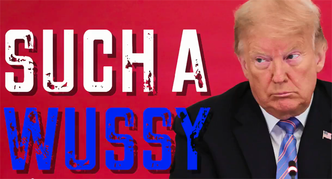  川普被确认败选后，网民对他极尽嘲弄之能事，随着川普宣称进行选举法律诉讼，这些网路嘲讽还会持续相当长时间。（图／推特@FranceKendall视频截图)
