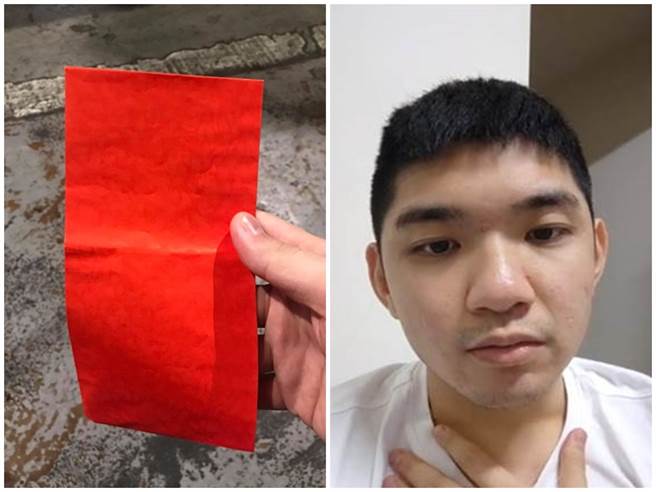 直播主「晚安小鸡」在废弃医院发现乾尸，死者母亲照习俗给他红包。（图／翻摄自晚安小鸡脸书）