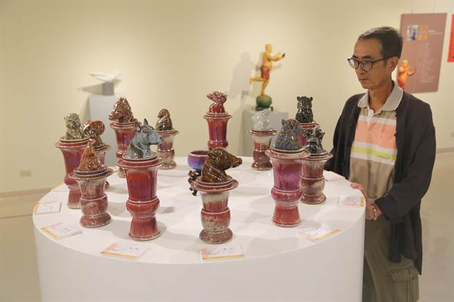 陈和霆作品「12神兽」。（葫芦墩文化中心提供／陈淑娥台中传真）