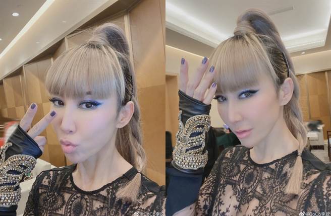 45岁李玟镂空套装勾勒超狂纤腰 再现时髦天后风范（图／摘自微博@CoCo李玟工作室 ）