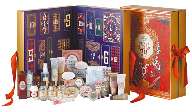 SABON胡桃钳幻游倒数月历，4180元。（SABON提供）
