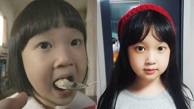 饰演珍珠的童星金雪成长不少。（图／微博；IG@ kimkyeom_kimseol）