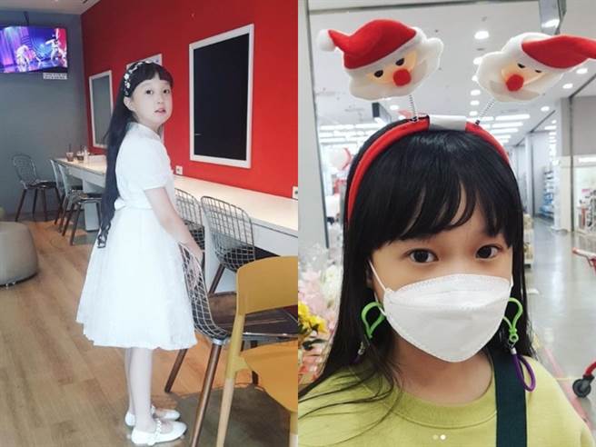金雪9岁长得越来越漂亮。（图／IG@ kimkyeom_kimseol）