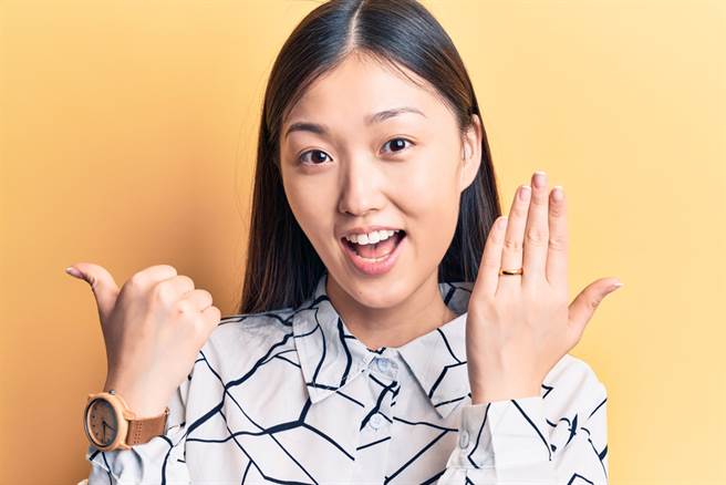 戒指開運配戴法，戴對手指整體運勢佳。（示意圖／shutterstock提供）
