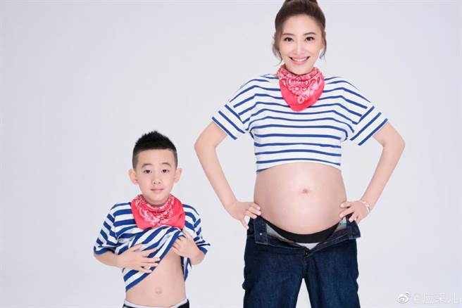 应采儿今年5月生下第二胎。（图／翻摄自微博）