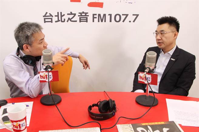 江啟臣受訪畫面(「Hit Fm《羅友志嗆新聞》製作單位提供」)